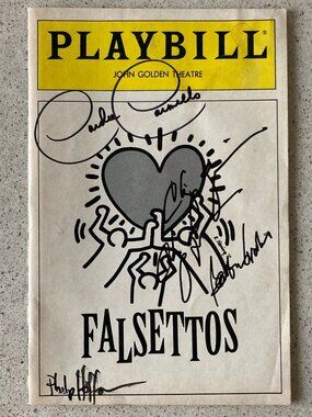 Signed Playbill Falsettos CHIP ZIEN CAROLEE CARMELLO BARBARA WALSH +1 June 1992